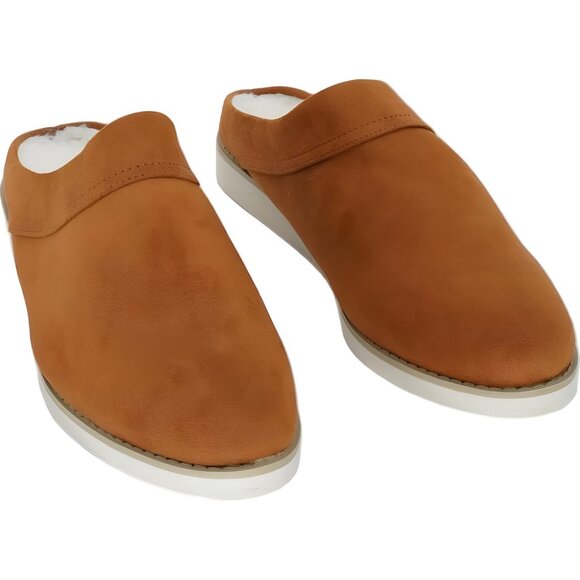 Journee Collection Shoes - Journee Collection Sabine Tan Slip-On Mules Women's US 10M